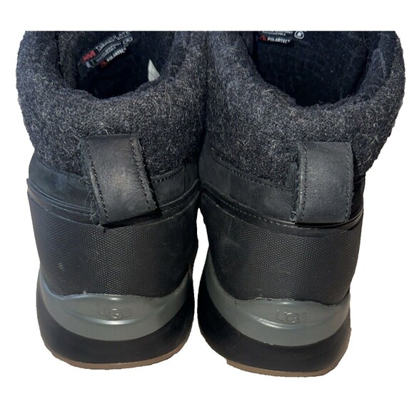 UGG Men\'s Olivert Black Water Resistant Wool Leather Boots 12 SEE DESC main image 6